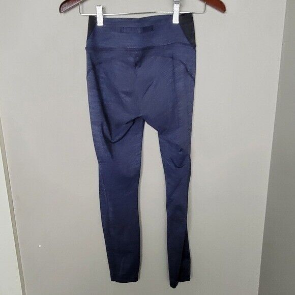 OUTDOOR VOICES BLACK/BLUE COLORBLOCK LEGGINGS WOMENS SMALL - Picture 2 of 4